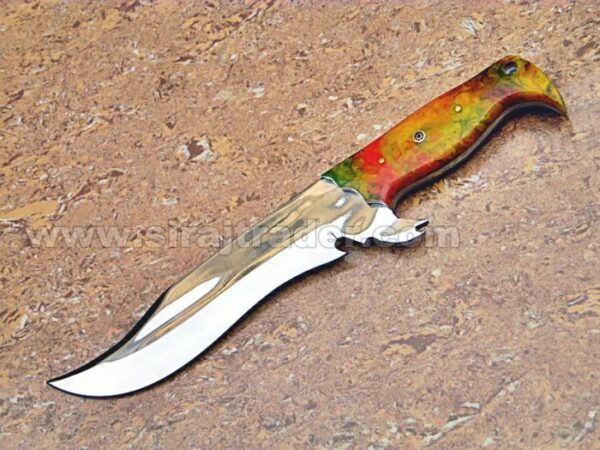 Custom Handmade D2 Steel Bowie Knife, Hunting Bowie Knife, Hand Forged Pocket knife, Unique Blade skinner knife, Bushcraft Hunting knife - Image 6