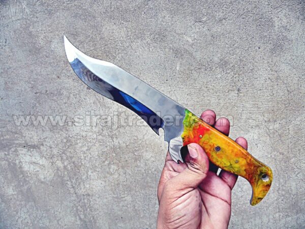 Custom Handmade D2 Steel Bowie Knife, Hunting Bowie Knife, Hand Forged Pocket knife, Unique Blade skinner knife, Bushcraft Hunting knife - Image 5